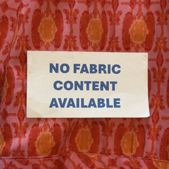 Talbots Pleated A-Line Skirt Womens Size 2P Orange Pink Geometric Flare 2 Petite - Picture 6 of 8